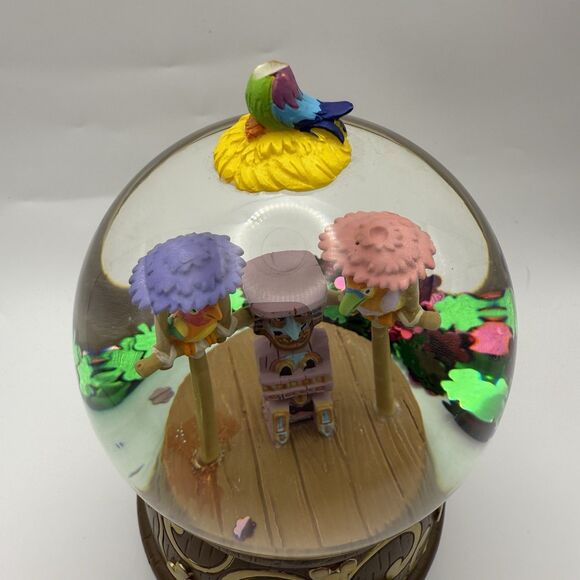 Walt Disney's Enchanted Tiki Room Musical Glitter Snow Globe- RARE! Missing Head - Picture 7 of 8